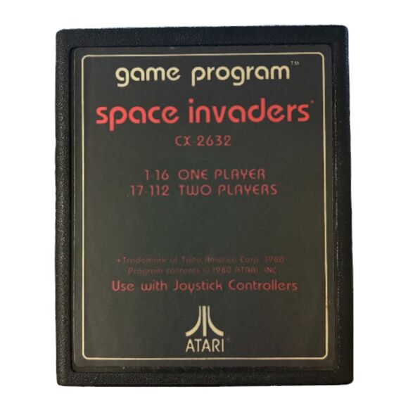 Space Invaders Text Label - Atari 2600 - Cartridge Only - Tested & Works - Picture 1 of 7